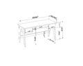 Estela Desk 5_inch Contemporary style desk dimensions - inches