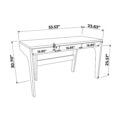 Mid century modern desk dimensions - inches