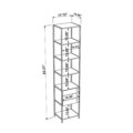 Industrial bookcase dimensions - inches