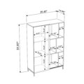Wood Cabinet with wide storage area dimensions - inches