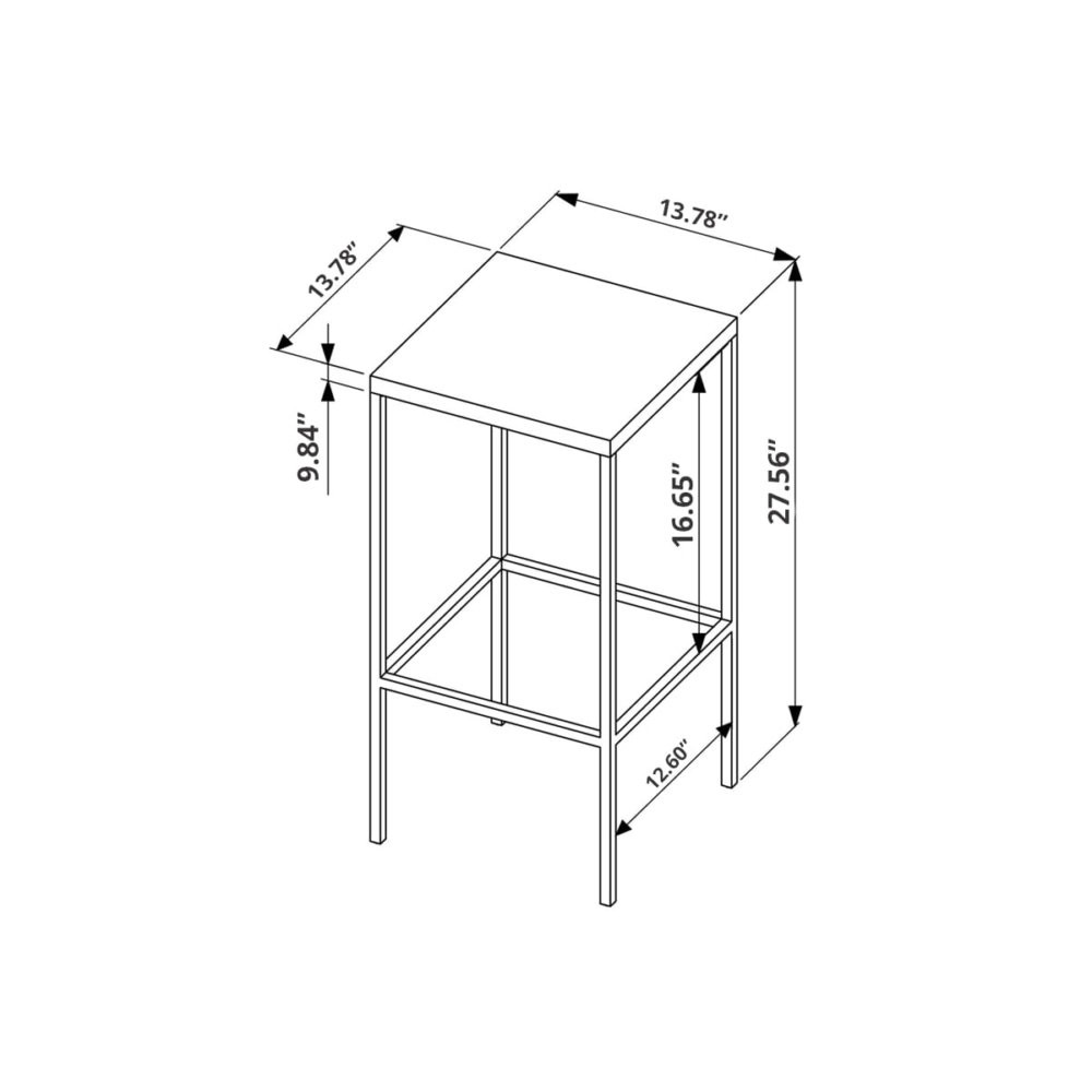 27816_Mabel_Bar_Stools-8 Dimensions of High industrial style bar stools and counter height table - inches