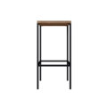 27816_Mabel_Bar_Stools_03 Squared high industrial style bar stool. Made of MDP Wood and black steel legs