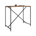 Counter Height Industrial Table. MDP wood and black steel legs