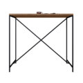 Counter Height Industrial Table. MDP wood and black steel legs