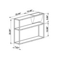 Industrial end table dimensions - inches