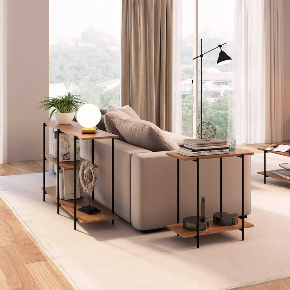 Industrial Style Console and side table in living room