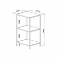 Small industrial bookcase dimensions - inches