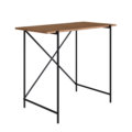 Small Industrial style simple desk made from wood and black steel legs