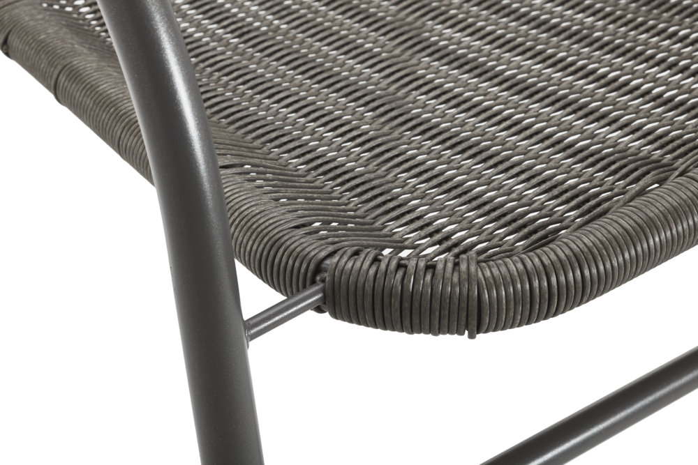 outdoor rattan dining chair detail