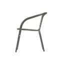 outdoor rattan dining chair side view
